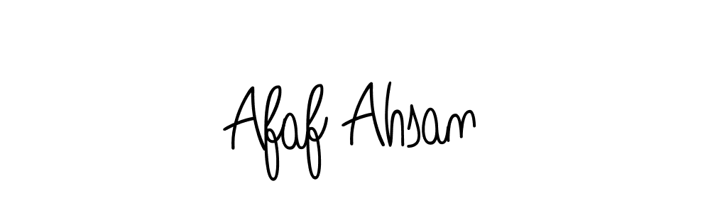 Design your own signature with our free online signature maker. With this signature software, you can create a handwritten (Angelique-Rose-font-FFP) signature for name Afaf Ahsan. Afaf Ahsan signature style 5 images and pictures png
