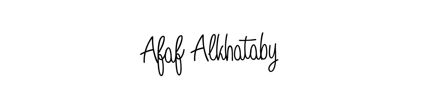 Angelique-Rose-font-FFP is a professional signature style that is perfect for those who want to add a touch of class to their signature. It is also a great choice for those who want to make their signature more unique. Get Afaf Alkhataby name to fancy signature for free. Afaf Alkhataby signature style 5 images and pictures png