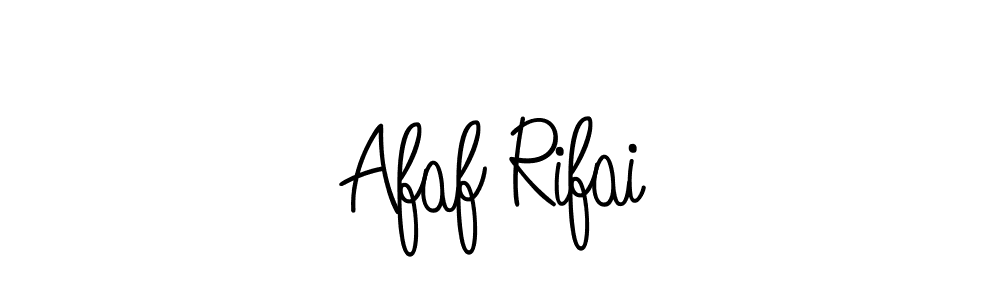 The best way (Angelique-Rose-font-FFP) to make a short signature is to pick only two or three words in your name. The name Afaf Rifai include a total of six letters. For converting this name. Afaf Rifai signature style 5 images and pictures png