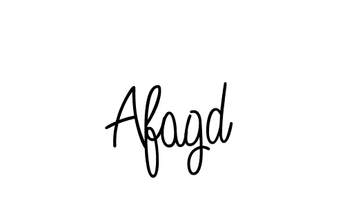 Make a beautiful signature design for name Afagd. With this signature (Angelique-Rose-font-FFP) style, you can create a handwritten signature for free. Afagd signature style 5 images and pictures png