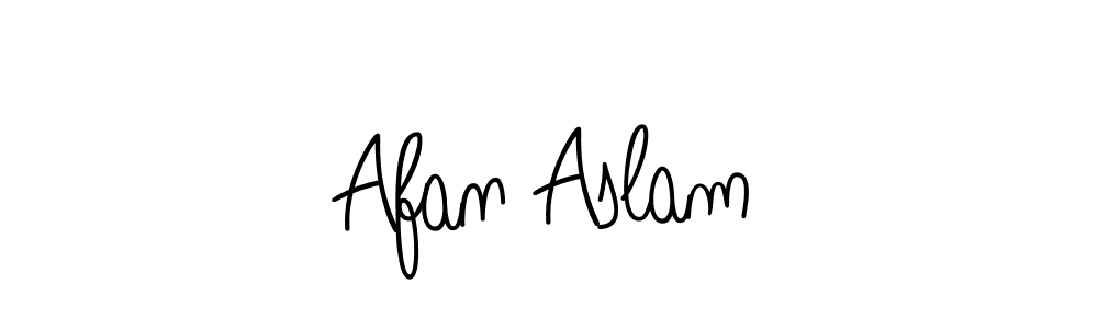 Design your own signature with our free online signature maker. With this signature software, you can create a handwritten (Angelique-Rose-font-FFP) signature for name Afan Aslam. Afan Aslam signature style 5 images and pictures png