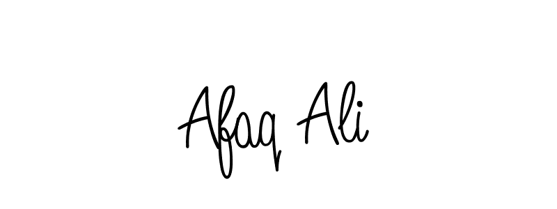 Use a signature maker to create a handwritten signature online. With this signature software, you can design (Angelique-Rose-font-FFP) your own signature for name Afaq Ali. Afaq Ali signature style 5 images and pictures png