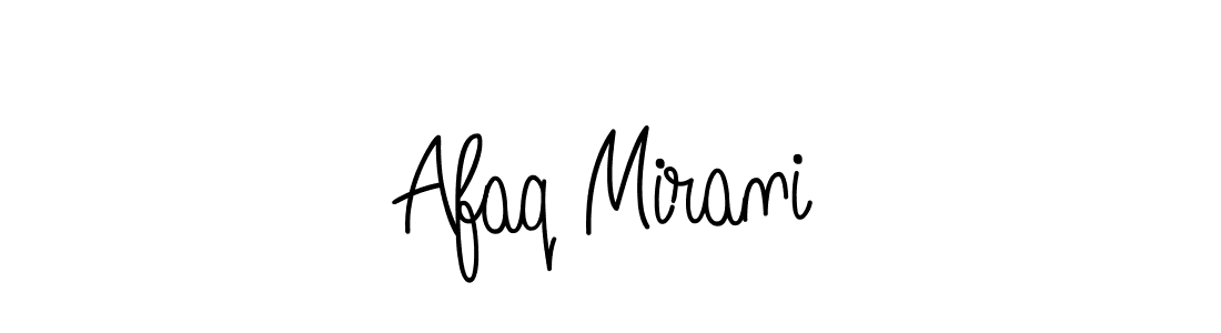 if you are searching for the best signature style for your name Afaq Mirani. so please give up your signature search. here we have designed multiple signature styles  using Angelique-Rose-font-FFP. Afaq Mirani signature style 5 images and pictures png