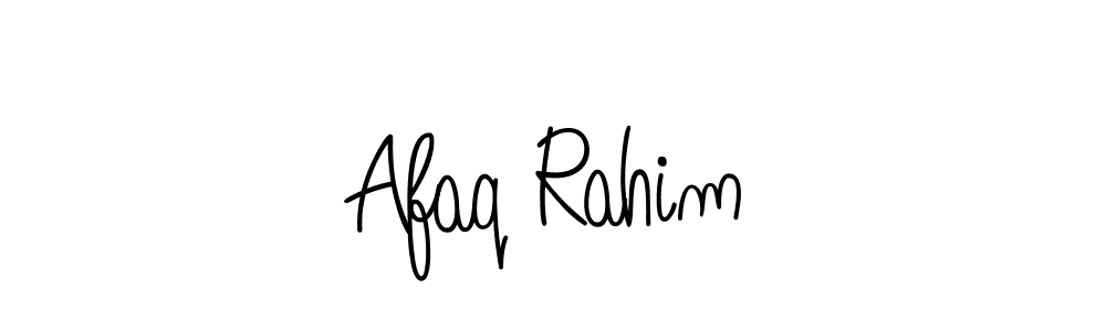 Create a beautiful signature design for name Afaq Rahim. With this signature (Angelique-Rose-font-FFP) fonts, you can make a handwritten signature for free. Afaq Rahim signature style 5 images and pictures png