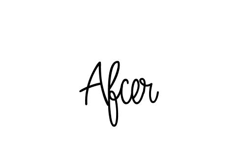 You should practise on your own different ways (Angelique-Rose-font-FFP) to write your name (Afcer) in signature. don't let someone else do it for you. Afcer signature style 5 images and pictures png