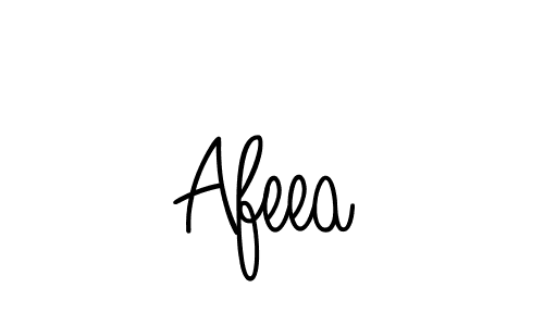 Use a signature maker to create a handwritten signature online. With this signature software, you can design (Angelique-Rose-font-FFP) your own signature for name Afeea. Afeea signature style 5 images and pictures png