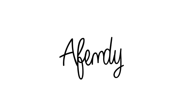 Use a signature maker to create a handwritten signature online. With this signature software, you can design (Angelique-Rose-font-FFP) your own signature for name Afendy. Afendy signature style 5 images and pictures png