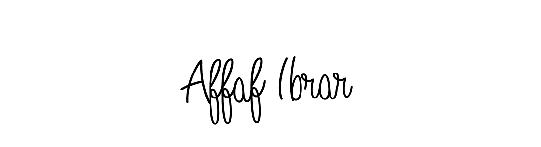Create a beautiful signature design for name Affaf Ibrar. With this signature (Angelique-Rose-font-FFP) fonts, you can make a handwritten signature for free. Affaf Ibrar signature style 5 images and pictures png