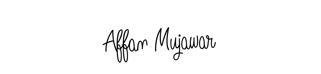 Design your own signature with our free online signature maker. With this signature software, you can create a handwritten (Angelique-Rose-font-FFP) signature for name Affan Mujawar. Affan Mujawar signature style 5 images and pictures png