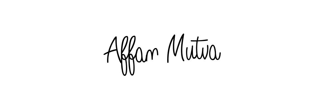 Design your own signature with our free online signature maker. With this signature software, you can create a handwritten (Angelique-Rose-font-FFP) signature for name Affan Mutva. Affan Mutva signature style 5 images and pictures png