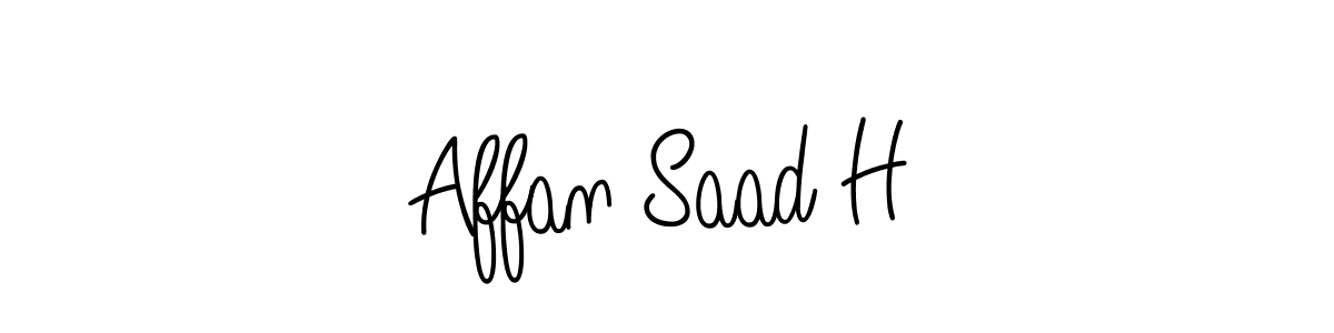 if you are searching for the best signature style for your name Affan Saad H. so please give up your signature search. here we have designed multiple signature styles  using Angelique-Rose-font-FFP. Affan Saad H signature style 5 images and pictures png