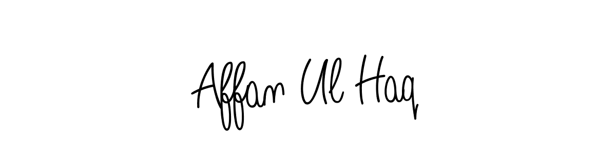 Make a beautiful signature design for name Affan Ul Haq. With this signature (Angelique-Rose-font-FFP) style, you can create a handwritten signature for free. Affan Ul Haq signature style 5 images and pictures png