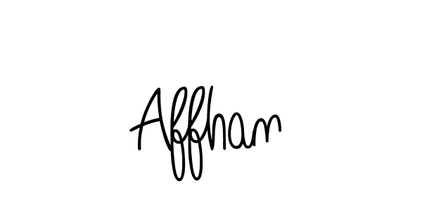 You should practise on your own different ways (Angelique-Rose-font-FFP) to write your name (Affhan) in signature. don't let someone else do it for you. Affhan signature style 5 images and pictures png