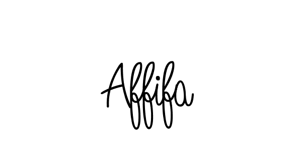 Use a signature maker to create a handwritten signature online. With this signature software, you can design (Angelique-Rose-font-FFP) your own signature for name Affifa. Affifa signature style 5 images and pictures png