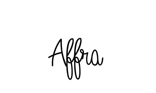 Make a beautiful signature design for name Affra. With this signature (Angelique-Rose-font-FFP) style, you can create a handwritten signature for free. Affra signature style 5 images and pictures png