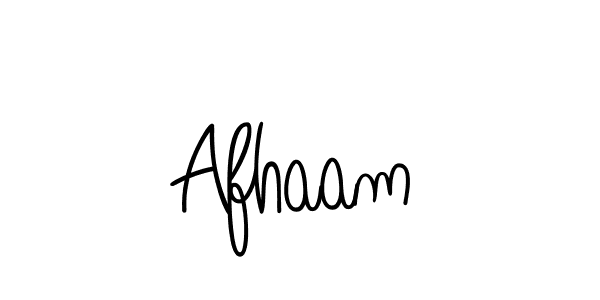 Design your own signature with our free online signature maker. With this signature software, you can create a handwritten (Angelique-Rose-font-FFP) signature for name Afhaam. Afhaam signature style 5 images and pictures png