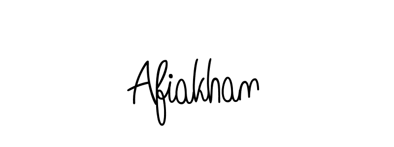 How to make Afiakhan name signature. Use Angelique-Rose-font-FFP style for creating short signs online. This is the latest handwritten sign. Afiakhan signature style 5 images and pictures png