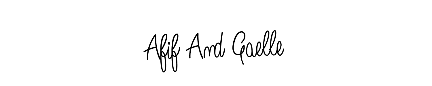 Similarly Angelique-Rose-font-FFP is the best handwritten signature design. Signature creator online .You can use it as an online autograph creator for name Afif And Gaelle. Afif And Gaelle signature style 5 images and pictures png