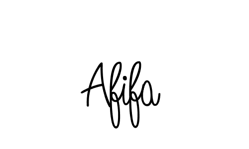 Use a signature maker to create a handwritten signature online. With this signature software, you can design (Angelique-Rose-font-FFP) your own signature for name Afifa. Afifa signature style 5 images and pictures png