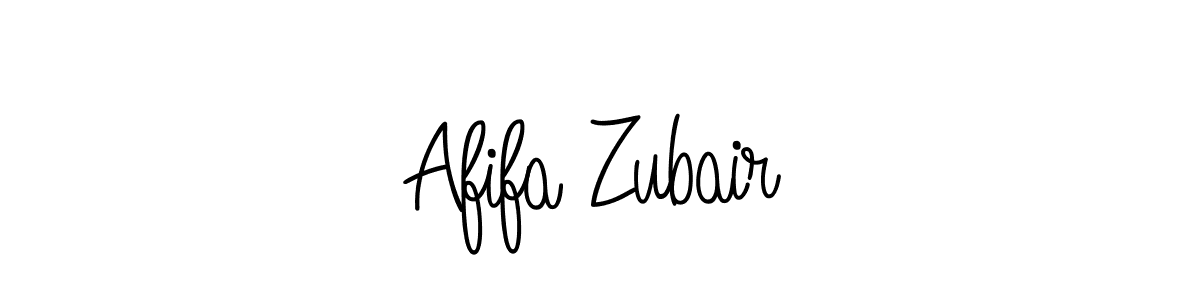 How to Draw Afifa Zubair signature style? Angelique-Rose-font-FFP is a latest design signature styles for name Afifa Zubair. Afifa Zubair signature style 5 images and pictures png