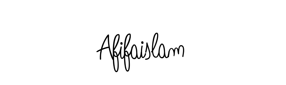 Design your own signature with our free online signature maker. With this signature software, you can create a handwritten (Angelique-Rose-font-FFP) signature for name Afifaislam. Afifaislam signature style 5 images and pictures png