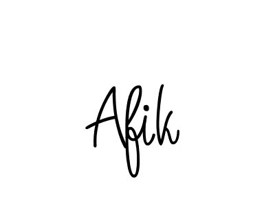 Make a beautiful signature design for name Afik. With this signature (Angelique-Rose-font-FFP) style, you can create a handwritten signature for free. Afik signature style 5 images and pictures png