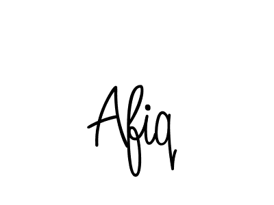 Use a signature maker to create a handwritten signature online. With this signature software, you can design (Angelique-Rose-font-FFP) your own signature for name Afiq. Afiq signature style 5 images and pictures png