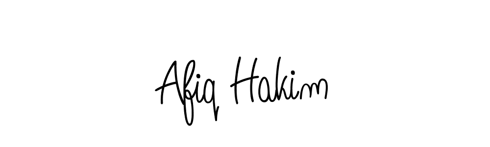 You should practise on your own different ways (Angelique-Rose-font-FFP) to write your name (Afiq Hakim) in signature. don't let someone else do it for you. Afiq Hakim signature style 5 images and pictures png