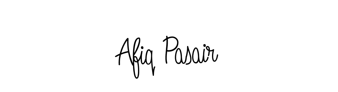 Use a signature maker to create a handwritten signature online. With this signature software, you can design (Angelique-Rose-font-FFP) your own signature for name Afiq Pasair. Afiq Pasair signature style 5 images and pictures png