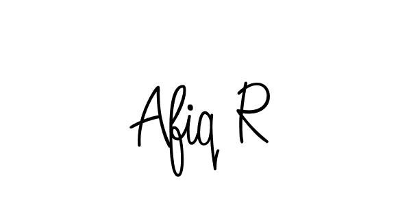 Also we have Afiq R name is the best signature style. Create professional handwritten signature collection using Angelique-Rose-font-FFP autograph style. Afiq R signature style 5 images and pictures png