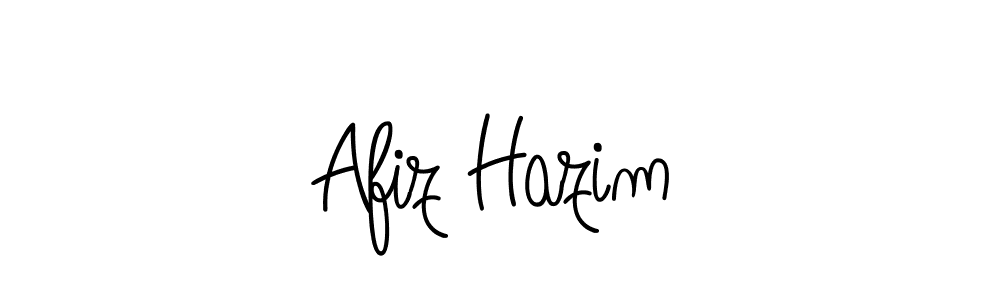 Make a beautiful signature design for name Afiz Hazim. With this signature (Angelique-Rose-font-FFP) style, you can create a handwritten signature for free. Afiz Hazim signature style 5 images and pictures png