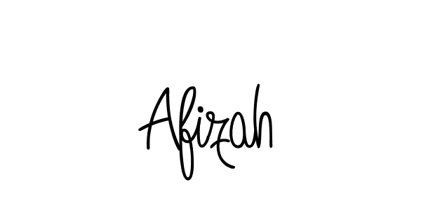 Design your own signature with our free online signature maker. With this signature software, you can create a handwritten (Angelique-Rose-font-FFP) signature for name Afizah. Afizah signature style 5 images and pictures png