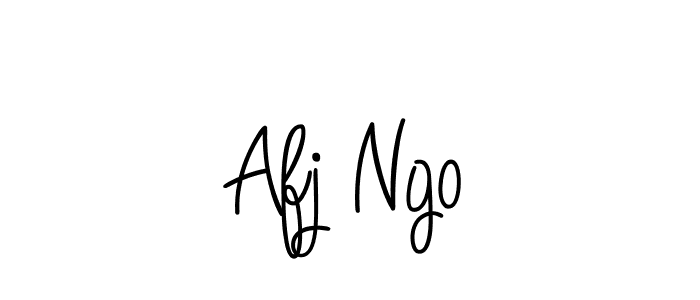 Make a beautiful signature design for name Afj Ngo. With this signature (Angelique-Rose-font-FFP) style, you can create a handwritten signature for free. Afj Ngo signature style 5 images and pictures png