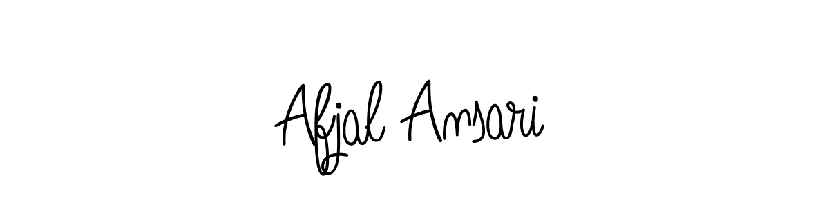 The best way (Angelique-Rose-font-FFP) to make a short signature is to pick only two or three words in your name. The name Afjal Ansari include a total of six letters. For converting this name. Afjal Ansari signature style 5 images and pictures png