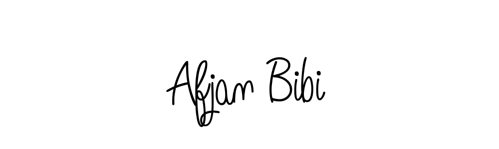 Afjan Bibi stylish signature style. Best Handwritten Sign (Angelique-Rose-font-FFP) for my name. Handwritten Signature Collection Ideas for my name Afjan Bibi. Afjan Bibi signature style 5 images and pictures png