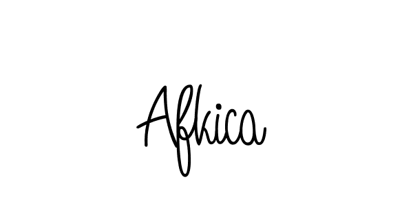 Make a beautiful signature design for name Afkica. With this signature (Angelique-Rose-font-FFP) style, you can create a handwritten signature for free. Afkica signature style 5 images and pictures png