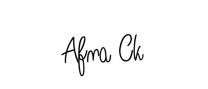 Afna Ck stylish signature style. Best Handwritten Sign (Angelique-Rose-font-FFP) for my name. Handwritten Signature Collection Ideas for my name Afna Ck. Afna Ck signature style 5 images and pictures png