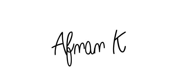 Similarly Angelique-Rose-font-FFP is the best handwritten signature design. Signature creator online .You can use it as an online autograph creator for name Afnan K. Afnan K signature style 5 images and pictures png