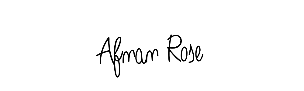 Make a beautiful signature design for name Afnan Rose. With this signature (Angelique-Rose-font-FFP) style, you can create a handwritten signature for free. Afnan Rose signature style 5 images and pictures png