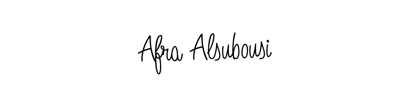 You should practise on your own different ways (Angelique-Rose-font-FFP) to write your name (Afra Alsubousi) in signature. don't let someone else do it for you. Afra Alsubousi signature style 5 images and pictures png