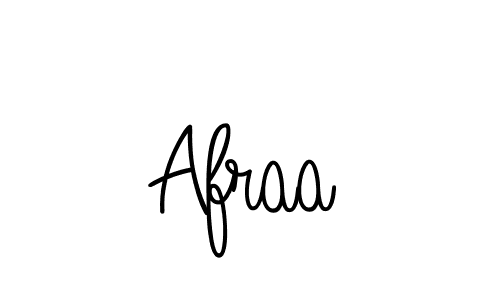 Use a signature maker to create a handwritten signature online. With this signature software, you can design (Angelique-Rose-font-FFP) your own signature for name Afraa. Afraa signature style 5 images and pictures png