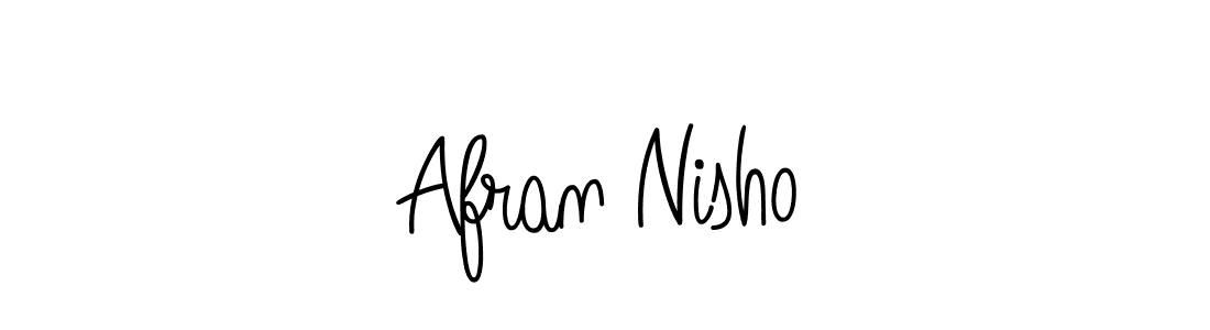 Make a short Afran Nisho signature style. Manage your documents anywhere anytime using Angelique-Rose-font-FFP. Create and add eSignatures, submit forms, share and send files easily. Afran Nisho signature style 5 images and pictures png