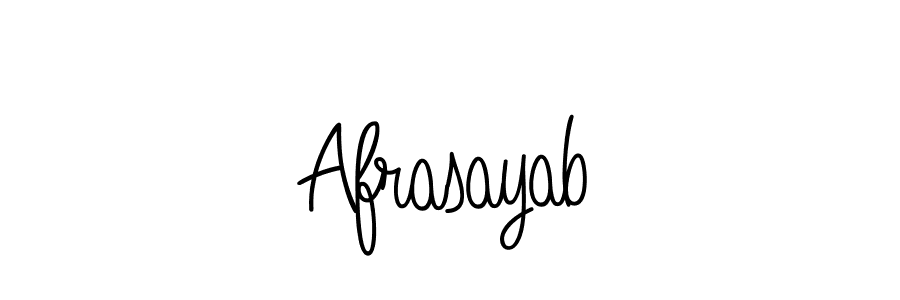 Design your own signature with our free online signature maker. With this signature software, you can create a handwritten (Angelique-Rose-font-FFP) signature for name Afrasayab. Afrasayab signature style 5 images and pictures png