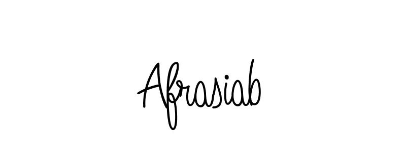 Use a signature maker to create a handwritten signature online. With this signature software, you can design (Angelique-Rose-font-FFP) your own signature for name Afrasiab. Afrasiab signature style 5 images and pictures png