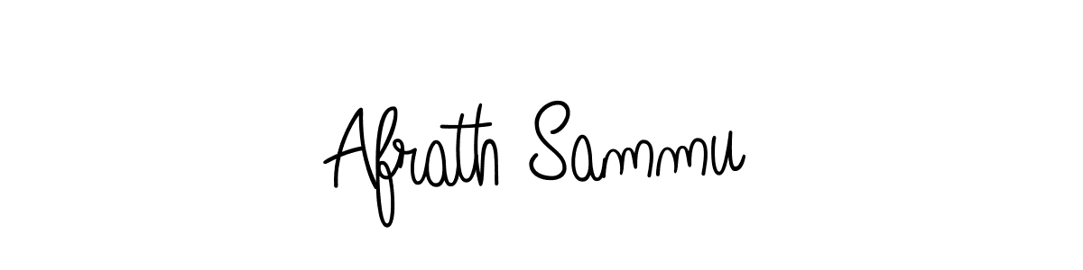 Make a beautiful signature design for name Afrath Sammu. Use this online signature maker to create a handwritten signature for free. Afrath Sammu signature style 5 images and pictures png