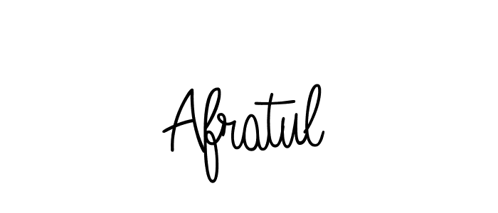 How to make Afratul name signature. Use Angelique-Rose-font-FFP style for creating short signs online. This is the latest handwritten sign. Afratul signature style 5 images and pictures png