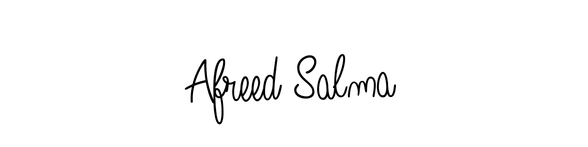 How to Draw Afreed Salma signature style? Angelique-Rose-font-FFP is a latest design signature styles for name Afreed Salma. Afreed Salma signature style 5 images and pictures png