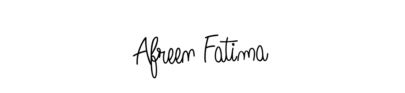 Use a signature maker to create a handwritten signature online. With this signature software, you can design (Angelique-Rose-font-FFP) your own signature for name Afreen Fatima. Afreen Fatima signature style 5 images and pictures png