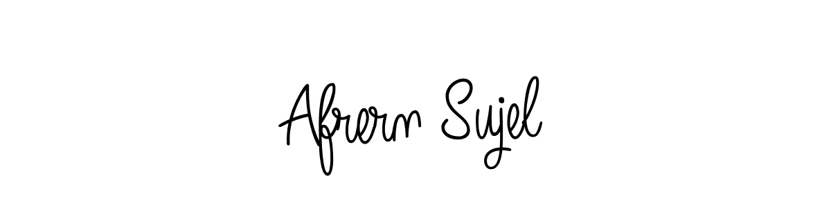 Also we have Afrern Sujel name is the best signature style. Create professional handwritten signature collection using Angelique-Rose-font-FFP autograph style. Afrern Sujel signature style 5 images and pictures png