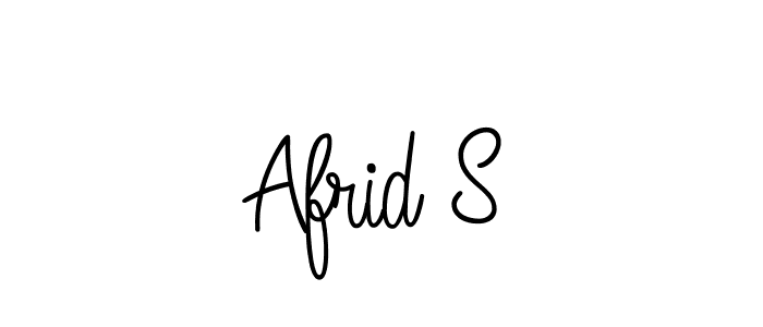 You can use this online signature creator to create a handwritten signature for the name Afrid S. This is the best online autograph maker. Afrid S signature style 5 images and pictures png